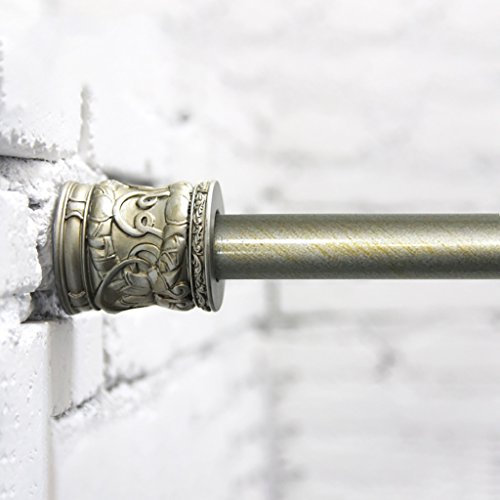 GJ-YLG Teleskopstange Retro duschvorhang stangen Balkon Kleidung Stange Schlafzimmer kleiderschrank gerade antiken vorhänge duschvorhangstange Gute Qualität (größe : 85-135cm)