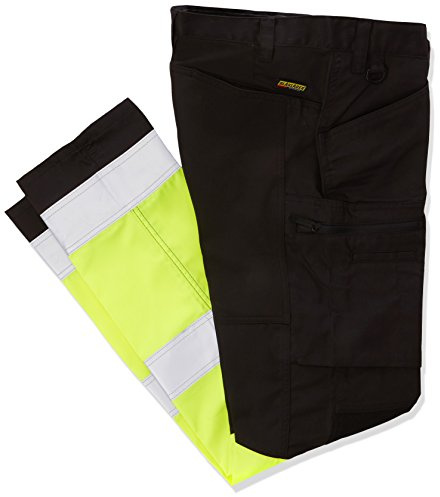 Blaklader 15511811 Hochsichtige Hose mit Stretch, Schwarz/Gelb, grootte C154