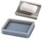 Nicole Moule à Béton Silicone Rectangulaire pour Porte-Savon avec Rayures Moule à Ciment Fait Main