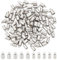 UNICRAFTALE 100 Stück 2 Größen 3mm/4mm Barrel Cord Ends 304 Stainless Steel End Caps Leather Cord Ends Terminators End Tip Bead Caps for Leather Cord Bracelets Jewelry Making
