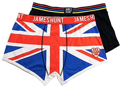 MBA-Sport James Hunt Boxershorts Helmet + Union Jack Doppelpack