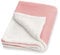 Julius Zöllner Winterdecke aus Waffelpique und kuscheligem Teddy-Stoff | Gr. 70x100 cm | Made in Germany | Waffelpique 100% Baumwolle | OEKO-TEX® STANDARD 100 | Blush