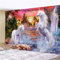 Einhorn Wandteppich,Wandtuch,Wandbehang,Tapestry,Kunst Wandteppich,für Wohnheimzimmer Wohnzimmer Zuhause Wandteppich No light,150x200cm