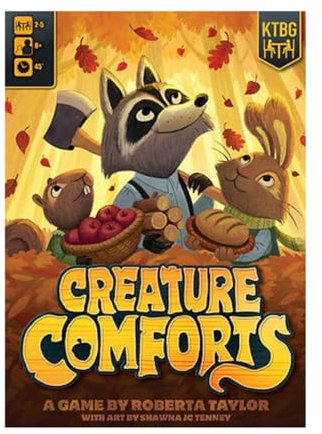 Kids Table Board Gaming | Creature Comforts | Board Game | Ages 8+ | 1-5 Players | 45 Minutes Playing Time