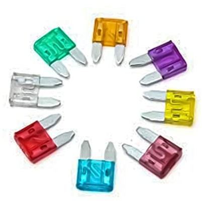 30pcs Car Fuses Assorted Replacement Mini Blade Fuses – Car, Vans and Electric Motorbike – 5 Amp Fuse to 130 Amp Fuse (5A, 10A, 15A, 20A, 25A, 30A) Fuse for Automotive Vehicles