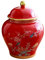 kowaku Dekorative Blumenvase Aus Porzellan Im Alten Chinesischen Stil mit Ingwerglas Und Deckel