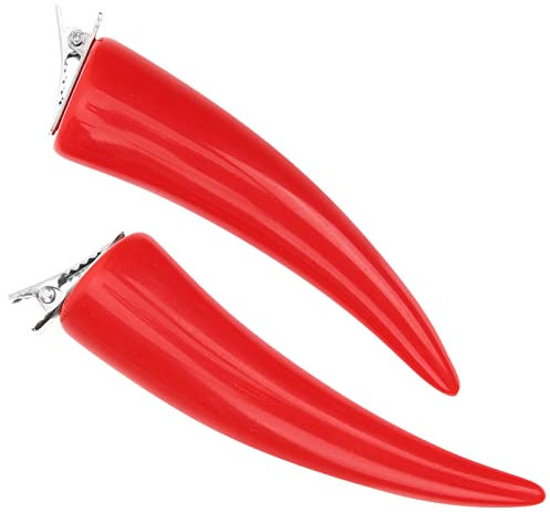 ibasenice 2st Zero Two Cosplay Hörner Cosplay Modische Haarnadel Für Party Gothic-Horn-haarnadel Haarspangen Für Damen Accessoires Für Damen Maskerade Haarnadel Plastik Ohr Mädchen Zubehör