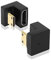 GINTOOYUN U Shape 8K Mini HDMI to HDMI Adapter 2.1 Version Mini HDMI Male to 180 Degree HDMI Female Extension Adapter for Camera,Laptop,Tablet,HDTV,Projector 2 PCS(Down)