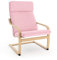 Vinylla Ersatzbezug für Ikea Poang Stuhl (Kissen-Design 1, Polyester, Rosa)