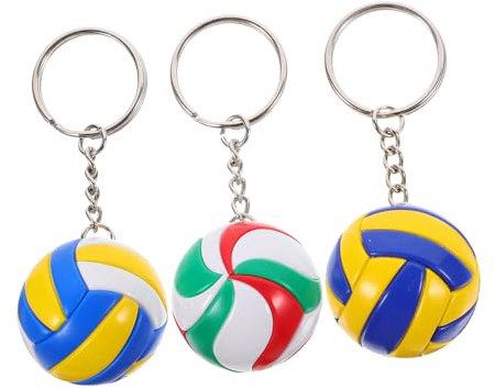 VALICLUD 3st Volleyball-schlüsselanhänger Kreativer Schlüsselanhänger Partygeschenke Für Sportbälle Auto Taschenversorgung Fußball Geschenke Kleines Geschenk Legierung Student Basketball