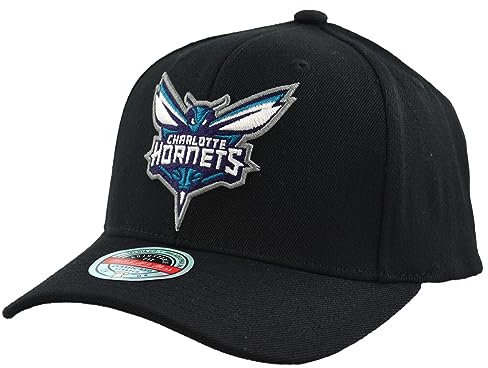 Mitchell & Ness NBA Team Logo Snapback Cap Charlotte Hornets Black