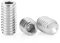 Tornillos de cabeza hexagonal de 1/4-20 x 1/4 pulgadas, pernos de tornillo prisionero, tornillos de punta hexagonal interna de acero inoxidable 304 con llaves hexagonales, 30 unidades
