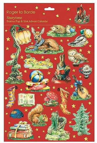 Pop & Slot Adventskalender Storytime 3D Weihnachten Adventskalender | Pop Up Adventskalender Freistehender Adventskalender | Hase Adventskalender