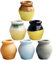 IWOWHERO 1 Set Simulation Vase Mini Vase Model Tiny Ceramic Vases Doll House Accessories Terracotta Clay Pots Vessel Vase Mini Houses Bed Office Ceramics Color Pattern
