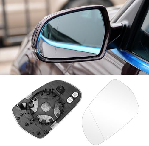 TTCR-II Calentado Retrovisor Espejo Compatible con Espejo de Cristal Audi A3 A4 A5 Retrovisor Exterior A3 8P1/Cabriolet 8P7/Sportback 8PA/A4 8K2 B8/8K5 B8/A5 8T3/Cabriolet 8F7/Sportback 8TA-Izquierdo