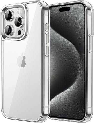 Cracksin Klar Silikon Hülle für iPhone 15 Pro Transparent Ultra Dünne klare weiche TPU Handyhülle Flexible Crystal Clear Case Cover Bumper Rückseite (HD Klar)