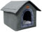 Whiwhi Hundehütte Hundehöhle mit Abnehmbarem Plüschkissen Katzenhöhle Haustierhaus Warmes Und Gemütliches Hundehaus Katzenhaus 40x35x40cm