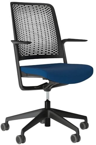 NOWY STYL Bürostuhl WITHME Blau, Schwarz, Stoff (WITHME Swivel Chair P PRF Black BN6016) Marke