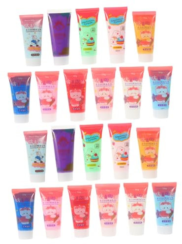 TOPPERFUN DIY Phone Case Kit 22 Pcs Simulation Cream Glue 3D Pattern Kit Non-Toxic 50ml Bottles Easy to Apply Random