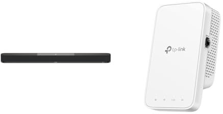 Sennheiser AMBEO Soundbar Plus für TV und Musik - EU-Stecker & TP-Link RE330 WLAN Verstärker Repeater AC1200