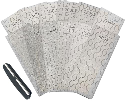12-teiliges Diamant-Schleifstein-Set, grobe/mittel/feine Körnung | 12-teiliges Diamant-Schleif-Set, für Zuhause und Außenbereich, Körnung 150/180/240/400/600/800/1000/1200/1500/2000/2500/3000