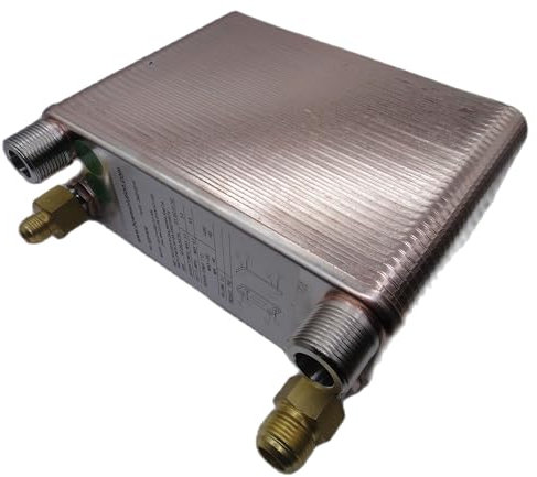 NURII 50 Platten Wärmetauscher, for Wärmepumpe Warmwasserbereiter Oder Fußbodenheizung, Plattenwärmetauscher