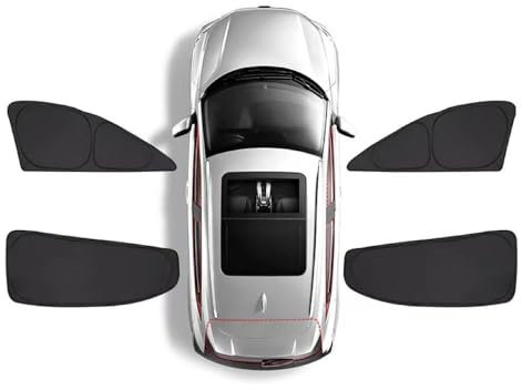 SANSHAOS Sonnenschutz Auto Fenster Sonnenblende für VW ID.Buzz I 2022-2024, UV-Schutz Hitzereduktion Verdunkelung Vorhang Sichtschutz,4pcs Doors Window
