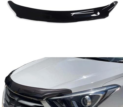 JIABAOCA Motorhaube Windabweiser Auto für für Hyundai Santafe Santa Fe 2013-2018, Insekten Steinschlagschutz Motorhaubenschutz für Auto Zubehör Auto