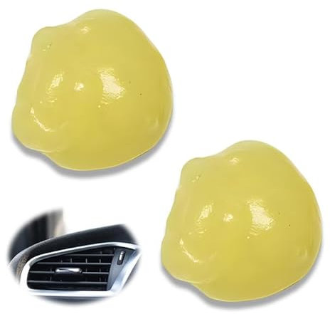 Cleaning Gel, Cleaning Car Putty Cleaning Kit, 2Pcs Reusable & Universal, Dirt & Dust Cleaner for Keyboards, Printers, Mobile Phones, Car Interiors, Remote Controls, Calculators & More