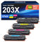 KEENKLE 203X 203A Tonerkartusche Kompatible für HP 203X 203A 203 CF540X CF540A für HP Color Laserjet Pro MFP M281fdw M281fdn M280nw M281cdw M281 M254dw M254nw M254dn M254, 4 Pack