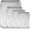 Baking Tray Set of 4, 4 Pack Non Stick Oven Baking Tray, Essentials Stainless Steel Oven Sheet Sets, Rimmed Pan Baking Sets -Healthy & Non Toxic