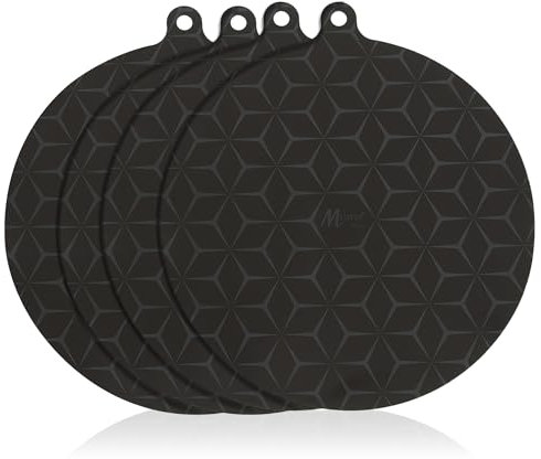 Meisterhome® Induktionsschutzmatte – Herdabdeckplatte - Herdabdeckung Induktionsfeld - Hitzeschutzmatte - Induktionsmatte für alle Größen - Silikon Matte - Induktion Schutzmatte - 4 Stück (Set 5)