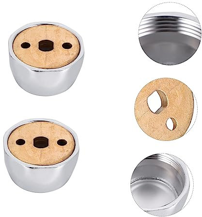 Alipis Duschvorhangstangen-sockel 4 Stück Flanschstangenhalter Zinklegierung Für Schrankbefestigung