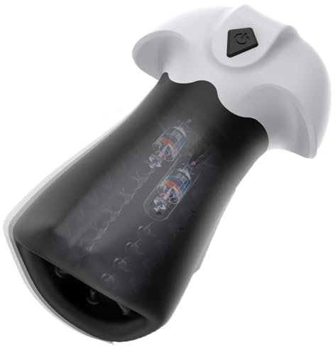 ChicLSQ Penisvibrator für Männer, Sexspielzeug für Männer, 2 Vibrationsmotoren, männlicher Masturbator mit 10 Vibrationsmodi, Sexspielzeug Strokers, Penistrainer mit 360° erhöhten Körnerstimulations