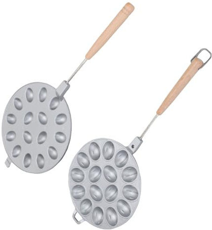 Walnuss -Kekshersteller Langlebige Nuss -Kekse Backpfanne für Hausgemachte Leckereien (12 Löcher) (16 Löcher)