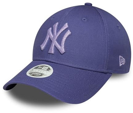 New Era NY Fanaccessoire Cap Kappe Hut Frau Mädchen New York Yankees Metallic Logo verstellbar lila - One-Size