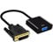 TECKEEN DVI-D 24+1 Pin Male 1080p To VGA 15Pin Female Active Cable Adapter