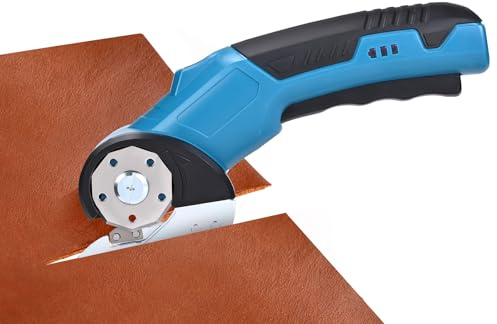 Yapasopu Electric Rotary Cutter 280 tr/min Épaisseur de coupe 8 mm Coupes électriques Ciseaux Cardboard sans fil pour tissu, papier, feutre, cuir, tapis