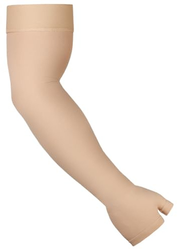 flintronic Arm Sleeve für Damen und Herren, Handfläche/Handgelenk/Arm, Kompression Armbandage für Krampfadern, Lymphödem, M, Hautfarbe