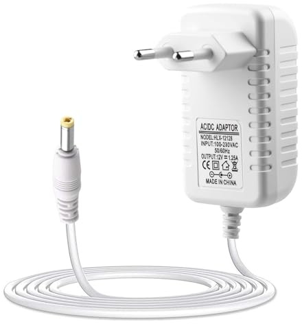 Netzteil 15 W kompatibel mit Echo Dot 3. 4. 5. Generation Echo Dot mit Uhr Echo Show 5 1. 2. Generation Echo Spot Pop Fire TV Cube Adapter Schnellladung stabil und sicher 12 V 1,25 A
