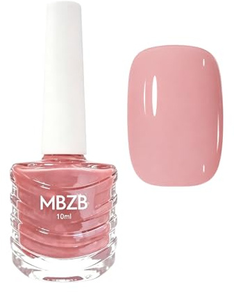 Nude Pink Nail Polish,Quick Dry & Long Lasting,Water Based Nail Varnish,Chip Resistant High Gloss Manicure for Women DIY,No UV Lamp Needed (Nude Pink)
