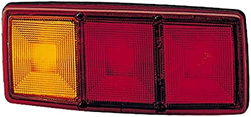 HELLA Rückleuchte - Glühlampe - 12V - geschraubt/Einbau - ECE/ADR/GGVS - Lichtscheibenfarbe: rot/gelb - Stecker: Flachstecker - links - Menge: 1 - 2SD 003 167-011