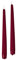 Cereria di Giorgio 10 Candele coniche Ø 2,2 cm Altezza 25 cm - Candele Decorative per la casa – Colore Bordeaux – Durata 7 Ore – Inodore – Cera vegana Naturale – Senza Olio di Palma – Made in Italy