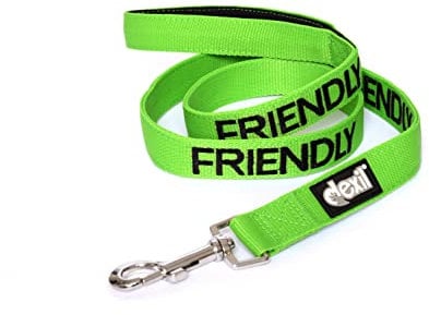 FRIENDLY (Known as Friendly to all) Green Colour Coded 60cm 1.2m 1.8m Luxury Neoprene Padded Handle Dog Leads PREVENTS Accidents By Warning Others Of Your Dog In Advance (1.2m)