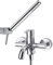 Ramon Soler 251637 Atica - Conjunto grifo de ducha con teleducha cilíndrica (1 posición anti-cal, Soleflex, sistemas C2 ahorro de agua del 50%, limitador de temperatura y anticorrosión) Diamond Finish