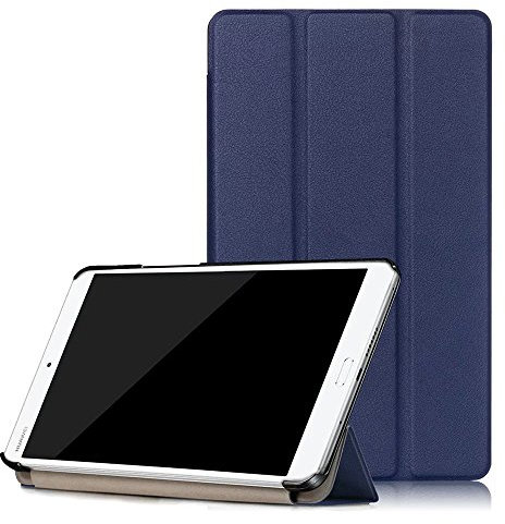 Kepuch Custer Cover per Huawei MediaPad M3 8.4,PU-Pelle Case Custodia per Huawei MediaPad M3 8.4 - Blu