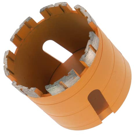 PRODIAMANT® Premium Diamant-Dosensenker 82mm x M16 – 7 Diamantsegmente, hohe Standzeit, 60 mm Nutzlänge, schnelles Bohren in Mauerwerk, Ziegel & Beton
