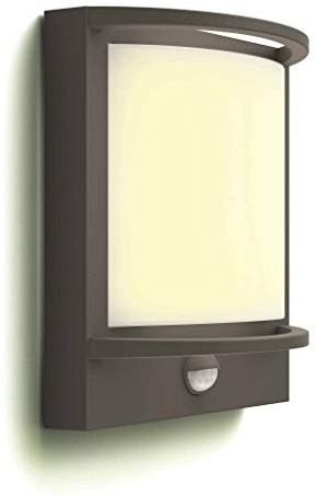 Philips MyGarden Samondra LED Wall Light with Motion Sensor for Outdoor Lighting, Built-in, 12 Watts, Anthracite, 405 x 315 x 256 mm