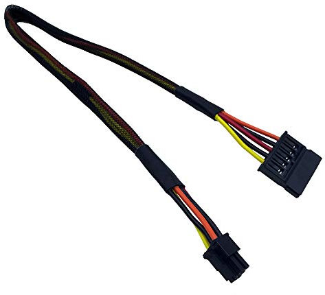 COMeap HDD SATA Power Cable Replacement SATA 15 Pin to Mini 6 Pin ATX Adapter for DELL Inspiron 3653 3650 Series Compatible Part No. GP2JM 15-Inch(38cm) (Pack of 2)