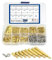 BGTXINGI 280pcs M2.5 Laiton mâle-femelle/female-female Entretoise Assortiment de boulons pour écrou à vis et kit de Écrou à vis en acier inoxydable (Laiton M2.5)